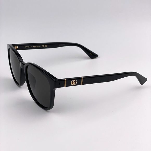 Gucci GG0637SK 001 Sunglasses Black Grey Anti-Reflective Unisex main image 7